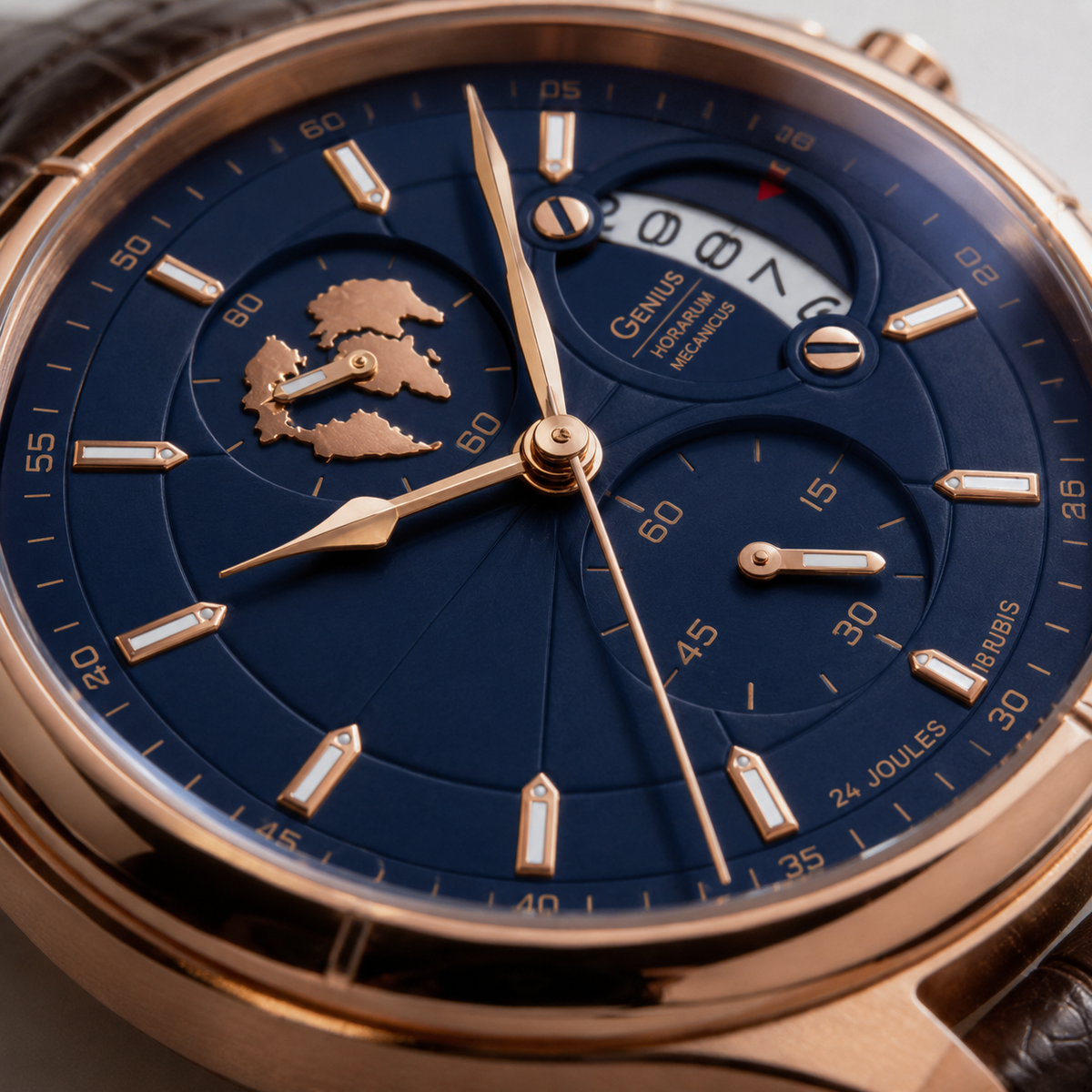 Maisor Meridian Atlantic Rose dial